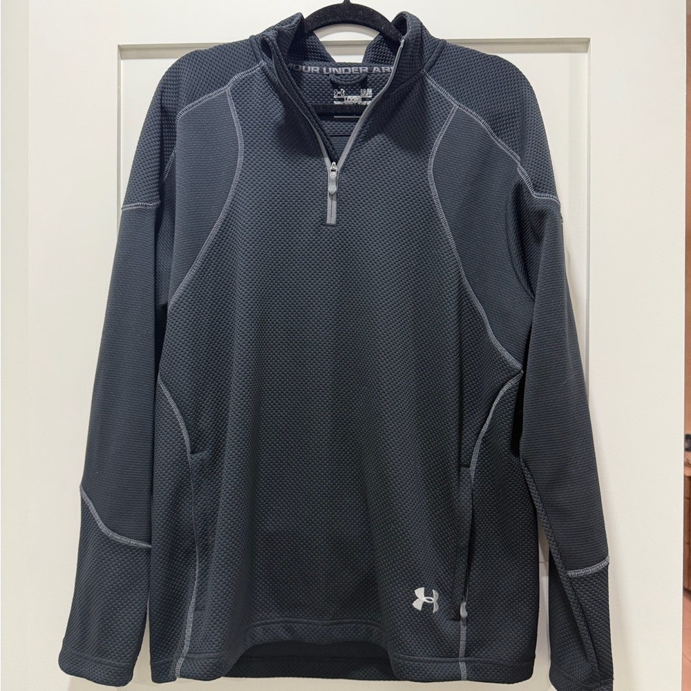 Under Armour Men's Black Quarter-Zip Performance Jacket